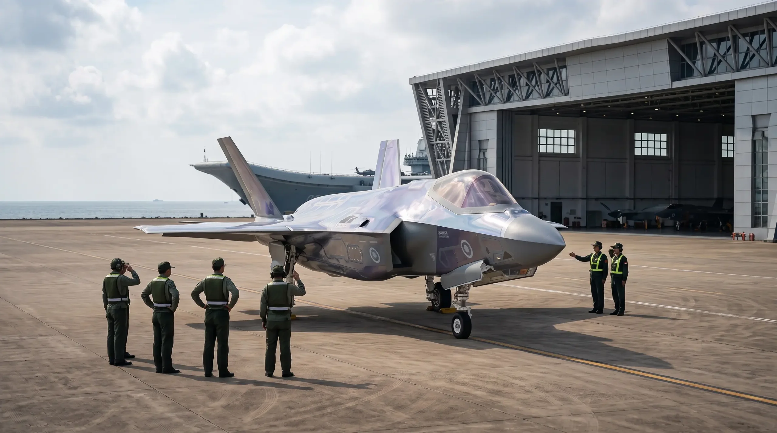 China’s J-35 Gets a Strange New Mirror-Like Coating