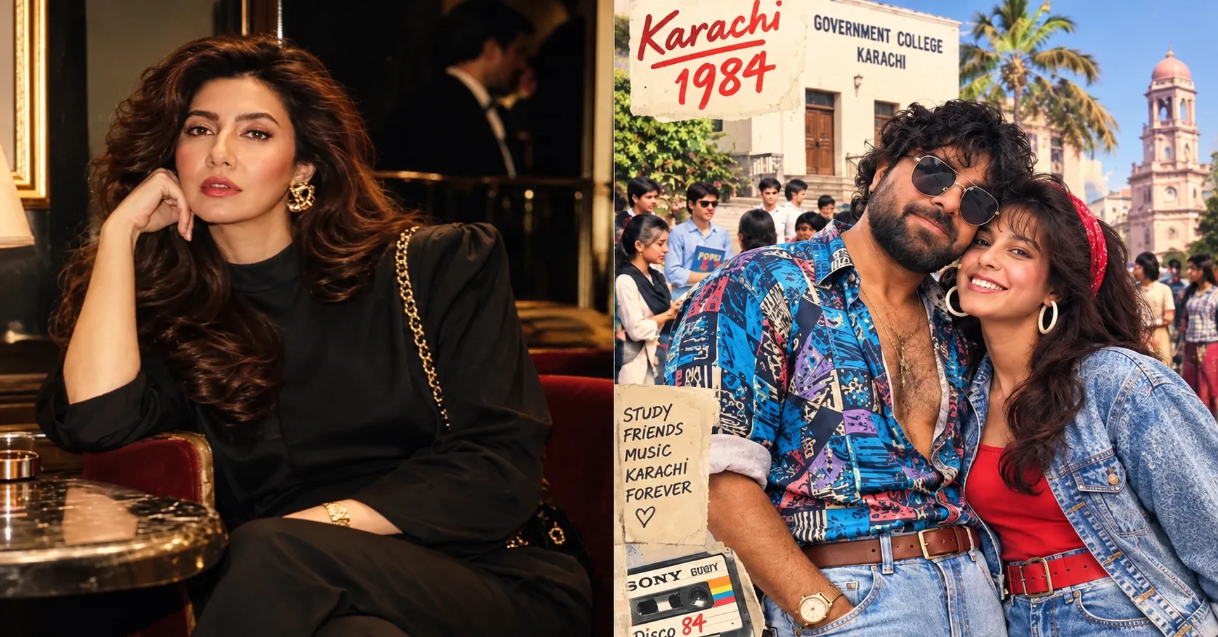 Pakistani Celebrities Join AI 80s Trend